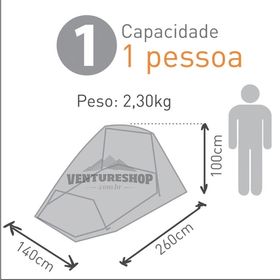 Barraca Camping 1 Pessoa Everest - Guepardo