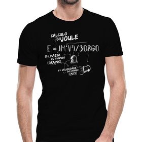 Camiseta Tiro Esportivo Cálculo de Joule Preta - VNTR