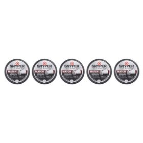 Kit 5 Chumbinho Snyper Titanium Match Niquel 5.5mm - 500un.