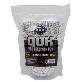 BBs para Airsoft QGK High Precision 0.36g - Branca 2000un