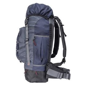 Mochila Cargueira Caminhada 50 Litros Azul Marinho - Trilhas e Rumos