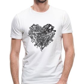 Camiseta Tática Coração Armado Branca - VNTR