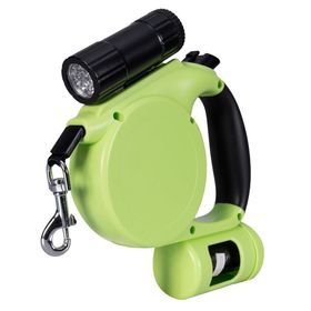 Guia Retrátil com Lanterna e Porta Saco - PAWS