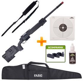 Sniper de Airsoft M40 A5 SA-S03 Core S-Series Black - Specna Arms + Capa + Bandoleira + Óleo de Silicone + Alvos