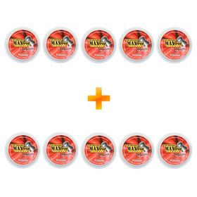 Kit com 10 Chumbinhos Pointer Max Pop Diabolo 5.5mm - 1000 Unidades