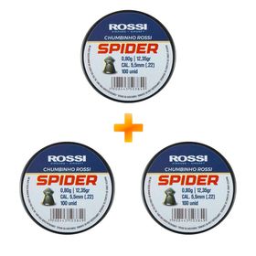 KIT: 3 Chumbinhos Premium Spider 5.5mm 300un - Rossi