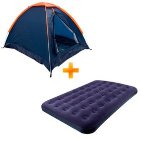 Kit Barraca Panda para 3 Pessoas - Nautika + Colchão de Casal