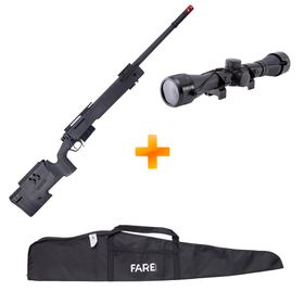 Sniper de Airsoft M40 A5 SA-S03 Core S-Series Black - Specna Arms + Luneta + Capa