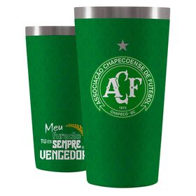 Copo Térmico Sleek Future Chapecoense Verde 473ml - Glück