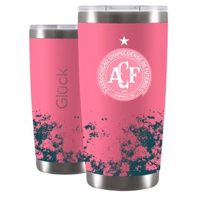Copo Térmico Lucky Future Chapecoense ACF Rosa 591ml - Glück