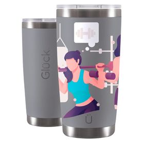 Copo Térmico Lucky Future Fitness Halter 591ml - Glück