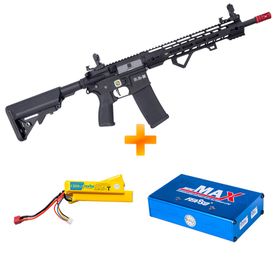 Rifle de Airsoft AEG M4 M-Lok SA-E14 RRA Black EDGE 2.0 Gatilho Eletrônico Gate Aster - Specna Arms + Bateria e Carregador