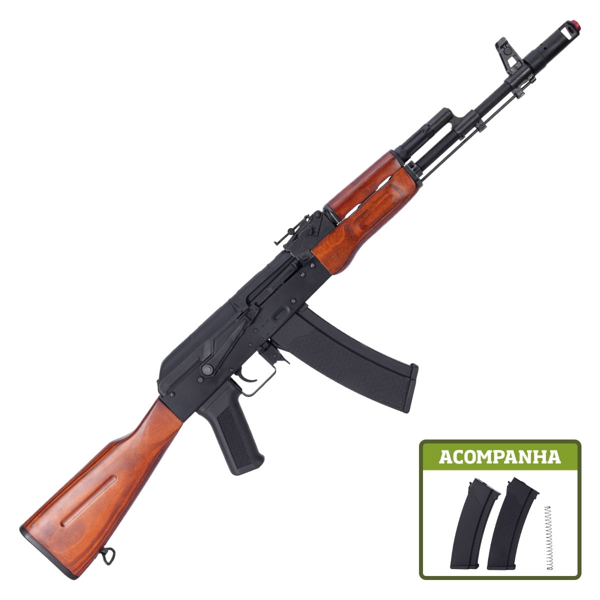 Rifle de Airsoft AK47 Wood SA-J02 Serie EDGE + Bateria e Carregador