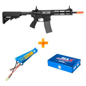 KIT: Rifle de Airsoft AEG M4A1 CM16 Raider 2.0 G&G + Bateria + Carregador