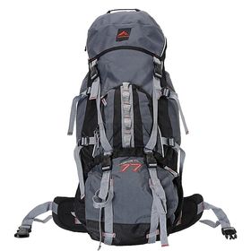 Mochila Cargueira Crampon Tech 77 Litros Preta - Trilhas e Rumos