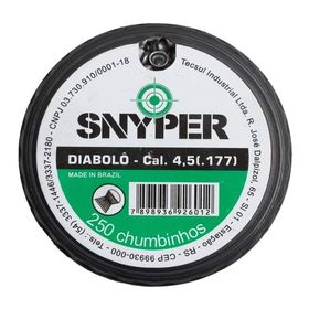 Chumbinho para Carabina de Pressão - Snyper Diabolô 4.5mm (.177) 250un.