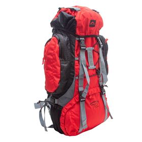 Mochila Cargueira Crampon Tech 72 Litros Vermelha - Trilhas e Rumos