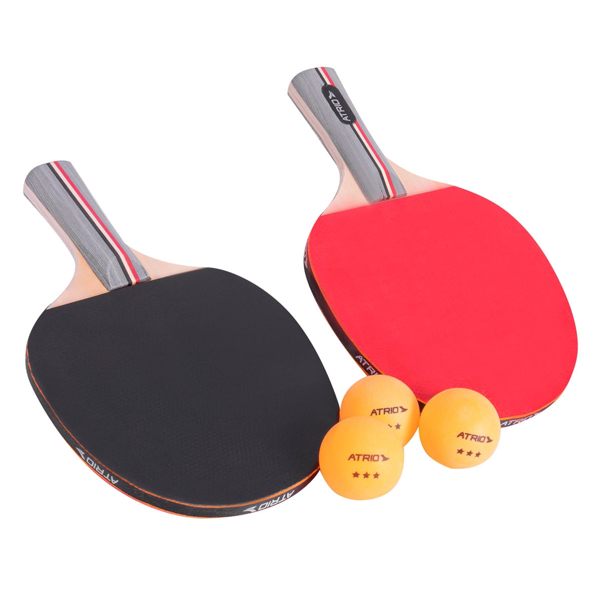 Kit Ping Pong Raquetes E Bolas Atrio - ES389 - atrioesportes