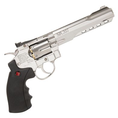 Kit Revolver 38 De Pressão Gas Co2 6 Tiros 4 Oxidado Rossi Full Metal M701  4,5mm - Wingun