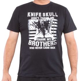 Camiseta Masculina Estampada Coturn - Knife Skull