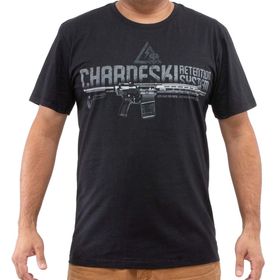 Camiseta Tatical Charneski Fuzil Armalite Preta – EVO