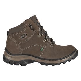 Bota Adventure De Trilha Nobuck Cinza PS197 - Ecosafety