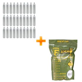 BBs para Airsoft Premium Federaty 0.20g 3.000un + 30 CO2 – Feasso