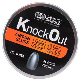 Chumbinho Profissional Knockout 5.5mm 200 unidades - JSB