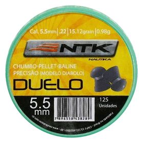 Chumbinho para Carabina - Nautika Duelo 4.5mm com 250un.