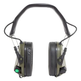 Fone Tático e Abafador Eletrônico M31 Verde – EARMOR