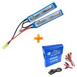 bateria-para-airsoft-lipo-1100mah-7-4v-2s-2-packs-20-40c-carregador-lipo-l6ac-leao-modelismo-z1