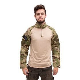 Camiseta Manga Longa Combat Shirt Camuflada Multicam - Bravo