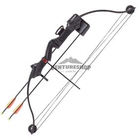 Arco e Flecha Composto Elkhorn Crosman (15-20lbs) + 2 Flechas + Quiver