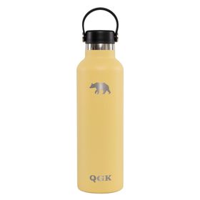 GARRAFA TERMICA PE QGK 750 ML AMARELO COM TAMPA