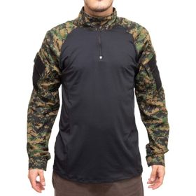 Camiseta Manga Longa Combat Shirt Camuflada Digital Marpat P - Bravo