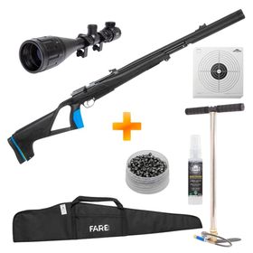 Carabina de Pressão PCP Beretta XM1 S4 Suppressor 4.5mm - Stoeger Airguns + Luneta Custom+ Bomba + Chumbinho + Capa + Alvos