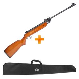 Carabina de Pressão QGK14 Madeira 5.5mm + Capa