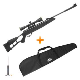 Carabina de Pressão Hatsan Striker Edge 5.5mm com Gás Ram + Luneta 4x32G + Capa