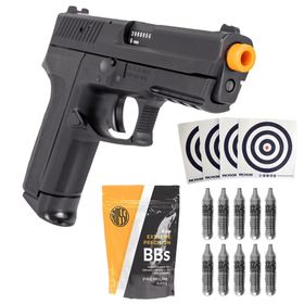 Kit Pistola Airsoft  Pressão Sig Sauer Sp2022 6mm Co2 Kwc