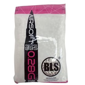 Bbs Airsoft Bls 0,28g Pacote Com 2000 Bbs