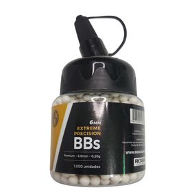 Bbs Munição Airsoft 1000un 0,20g Esfera 6mm Pote Mamadeira