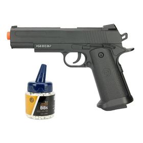 Pistola Airsoft Vigor Spring VG1911 V18 Full Metal 6mm + BBs