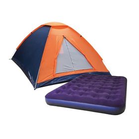 Barraca Camping Praia Iglu Panda 4P Nautika + Colchão Casal