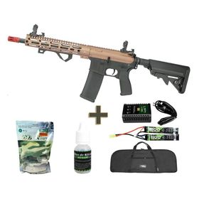 Rifle Airsoft Full Metal M4 Carbine Long SA-E20 Half BZ KIT