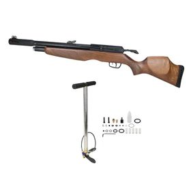 Carabina de Pressão PCP Gamo Riser Madeira 5.5mm + Bomba PCP