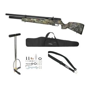 Carabina Pressão PCP Alpha Camu 10 Tiros 5.5 + KIT