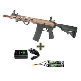 Rifle Airsoft Carbine Long M-Lok SA-E20 Half BZ KIT Bateria