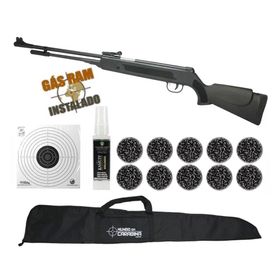 Carabina Pressão Power Spring Black 5.5 Fixxar 50kg + Itens