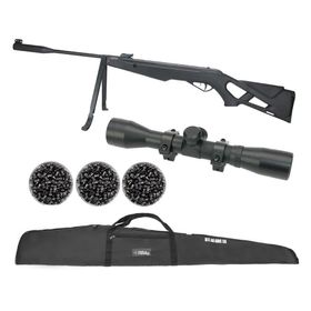 Carabina Pressão EKOL Thunder Nitro 5.5+Luneta+Capa+Chumbo