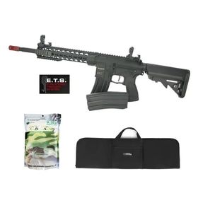 Rifle Airsoft Ar15 Neptune Full Metal 10" Gatilho Et + Kit